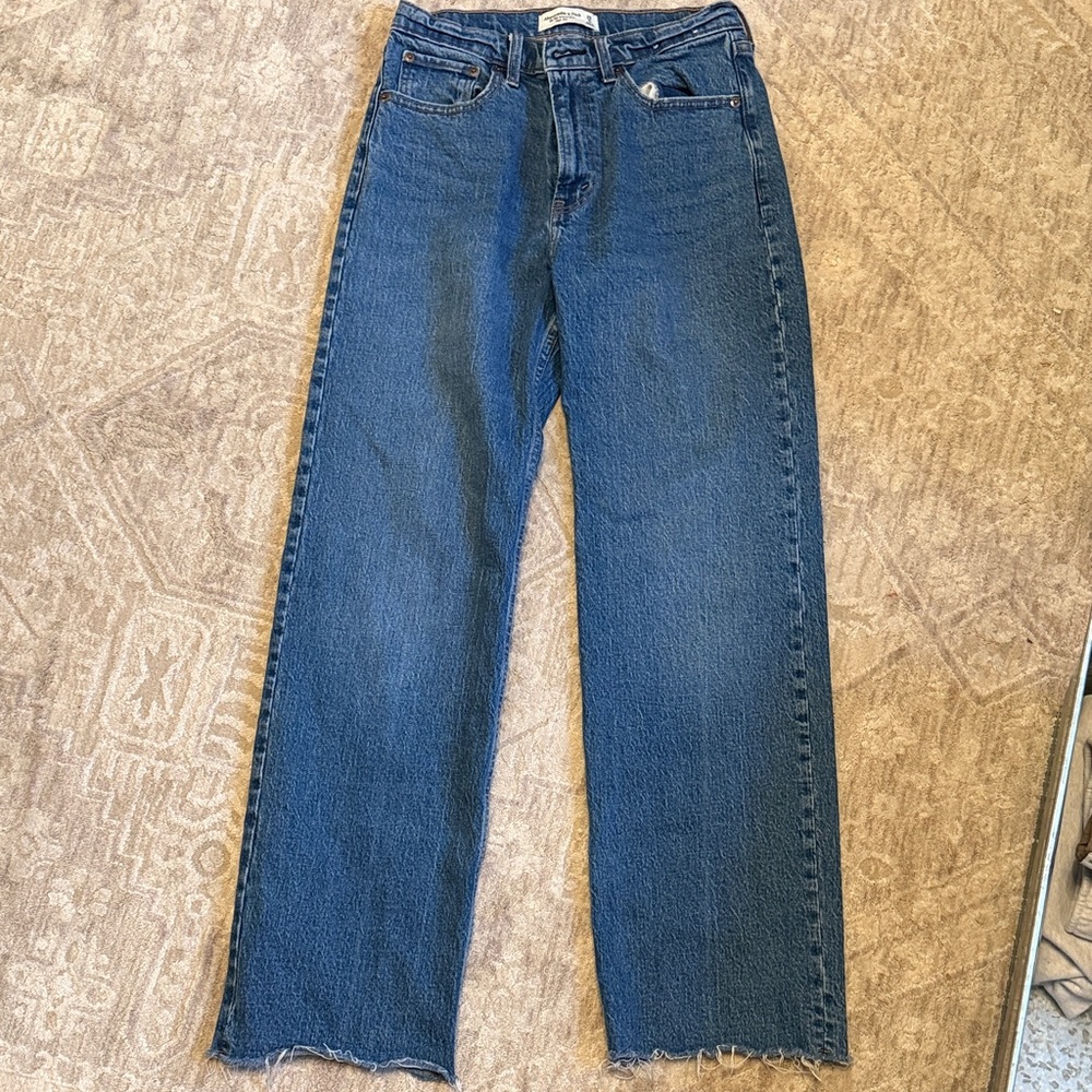 Abercrombie & Fitch High Rise Indigo Jeans